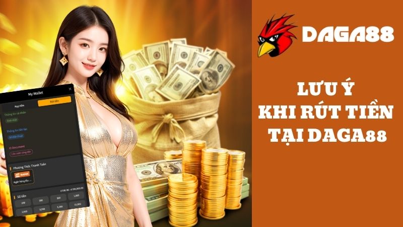 lưu ý rút tiền tại trang daga88